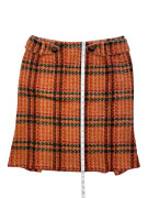 Max Mara Orange Plaid Wool Skirt Women’s Size L