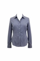 MCS MARLBORO CLASSICS CASUAL SHIRT EMBROIDERED LOGO BLUE-PURPLE WOMEN'S S