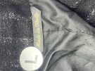 90S VINTAGE  CAPPOTTO A RIGHE NERO UOMO PRE OWNED  L