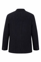 90S VINTAGE  CAPPOTTO A RIGHE NERO UOMO PRE OWNED  L