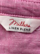 MILLERS ΠΟΥΚΑΜΙΣΟ LINEN BLEND CASUAL ΡΟΖ ΓΥΝΑΙΚΕΙΟ L preowned