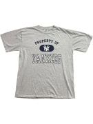 MIRO T-shirt NEW YORK YANKEES VINTAGE Logo Grey UNISEX L pre-owned