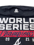 MLB ATLANTA BRAVES T SHIRT SPORTSWEAR GRAPHIC ΜΑΥΡΟ UNISEX PRE OWNED S