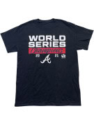 MLB ATLANTA BRAVES T SHIRT SPORTSWEAR GRAPHIC ΜΑΥΡΟ UNISEX PRE OWNED S