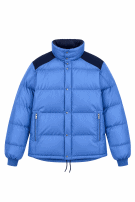 1980s MONCLER MADE IN FRANCE ΤΖΑΚΕΤ ΑΘΛΗΤΙΚΟ ΜΠΛΕ ΑΝΤΡΙΚΟ PRE OWNED XL
