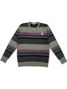 MONCLER MAGLIA IN MAGLIA A RIGHE CON LOGO GRIGIO/MULTICOLORE UNISEX XXL