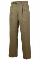 MONSIEUR BY GIVENCHY PLEATED TROUSERS VINTAGE KHAKI MENS PRE OWNED S