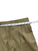 MONSIEUR BY GIVENCHY PLEATED TROUSERS VINTAGE KHAKI MENS PRE OWNED S