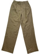 MONSIEUR BY GIVENCHY PLEATED TROUSERS VINTAGE KHAKI MENS PRE OWNED S