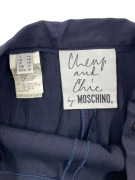 Moschino Cheap and Chic Παντελόνι Classic Minimal Logo Σκούρο Μπλε Γυναικείο S