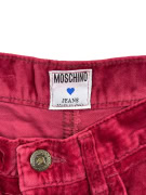 Moschino Jeans Παντελόνι Βελουτέ Vintage Κόκκινο Γυναικείο XS