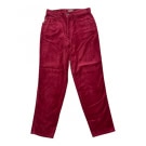 Moschino Jeans Παντελόνι Βελουτέ Vintage Κόκκινο Γυναικείο XS