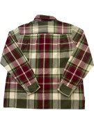 MS LEE CAMICIA FLANELLA CHECK BORDEAUX VERDE UOMO PRE OWNED M