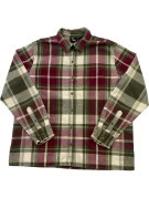 MS LEE CAMICIA FLANELLA CHECK BORDEAUX VERDE UOMO PRE OWNED M