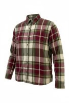 MS LEE CAMICIA FLANELLA CHECK BORDEAUX VERDE UOMO PRE OWNED M