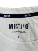 MUSTANG T-Shirt Vintage True Denim Graphic Λευκό Ανδρικό Large