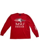 MV SPORT ΜΑΚΡΥΜΑΝΙΚΗ ΜΠΛΟΥΖΑ MSU DENVER LOGO ΚΟΚΚΙΝΟ UNISEX M