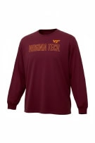 MV Sport Virginia Tech Long Sleeve T-Shirt Μπορντό Unisex
