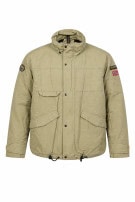 1990S NAPAPIJRI ANORAK JACKET MINIMAL BEIGE MEN PRE OWNED L