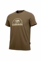 NAPAPIJRI T-SHIRT VINTAGE CON LOGO MARRONE DA UOMO S/M