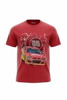 NASCAR GRAPHIC TEE RACING RED MEN PRE OWNED M