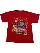NASCAR GRAPHIC TEE RACING RED MEN PRE OWNED M
