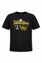 NFL APPAREL GRAPHIC TEE SPORTSWEAR BLACK MALE PRE OWNED XL