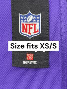 NFL JERSEY SPORTSWEAR VIOLA UOMO PRE OWNED XS