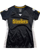 NFL STEELERS FOOTBALL JERSEY SPORTSWEAR ΜΑΥΡΟ ΓΥΝΑΙΚΕΙΟ PRE OWNED S