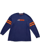 NFL TEAM APPAREL Denver Broncos Μακρυμάνικη Μπλούζα Spellout Logo Μπλε UNISEX XL