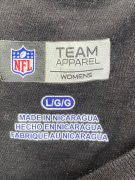 NFL TEAM APPAREL MAGLIA A MANICHE LUNGHE CINCINNATI BENGALS BIG LOGO NERA DA DONNA L