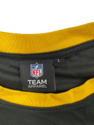 NFL TEAM APPAREL PITTSBURGH STEELERS JERSEY VINTAGE STYLE LOGO BLACK/YELLOW MEN'S L