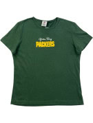 NFL TEAM APPAREL GRAPHIC TEE SPORTSWEAR GREEN WOMENS PRE OWNED L