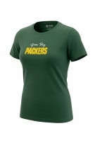 NFL TEAM APPAREL GRAPHIC TEE SPORTSWEAR GREEN WOMENS PRE OWNED L
