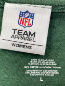 NFL TEAM APPAREL GRAPHIC TEE SPORTSWEAR GREEN WOMENS PRE OWNED L