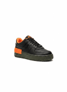 NIKE AIR FORCE 1 SHADOW SNEAKERS STREETWEAR BLACK ORANGE OLIVE WOMENS PRE OWNED EU 37.5