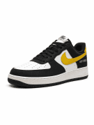 NIKE AIR FORCE ONE SNEAKERS RETRO ΜΑΥΡΟ ΛΕΥΚΟ ΚΙΤΡΙΝΟ ΑΝΤΡΙΚΟ PRE OWNED EU 42.5