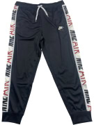 NIKE AIR Pantaloni della tuta neri con logo laterali da uomo 2XL
