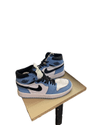 NIKE AIR JORDAN HIGH TOP SNEAKERS RETRO UNIVERSITY BLUE ΑΝΤΡΙΚΟ PRE OWNED EU 41