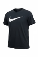 Nike Ανδρικό T-Shirt Μαύρο με Μεγάλο Swoosh Logo