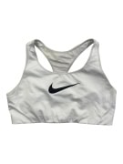 NIKE SPORTS BRA SWOOSH LOGO WHITE WOMEN L
