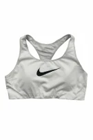 NIKE SPORTS BRA SWOOSH LOGO WHITE WOMEN L