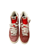 NIKE BLAZER MID SNEAKERS RETRO RED WHITE MEN PRE OWNED EU 42