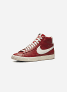 NIKE BLAZER MID SNEAKERS RETRO RED WHITE MEN PRE OWNED EU 42