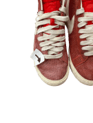 NIKE BLAZER MID SNEAKERS RETRO RED WHITE MEN PRE OWNED EU 42
