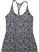 NIKE DRI-FIT ΑΜΑΝΙΚΟ TANK TOP SLIM FIT PATTERN BLACK/WHITE ΓΥΝΑΙΚΕΙΟ S