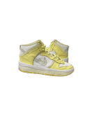 NIKE DUNK HIGH SNEAKERS STREETWEAR ΚΙΤΡΙΝΟ ΛΕΥΚΟ ΓΥΝΑΙΚΕΙΟ PRE OWNED EU 40.5