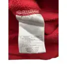 Nike Fleece con zip a un quarto con logo vintage rosso unisex L