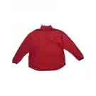 Nike Fleece con zip a un quarto con logo vintage rosso unisex L