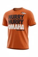 NIKE GRAPHIC TEE ATHLETIC ORANGE MENS PRE OWNED S